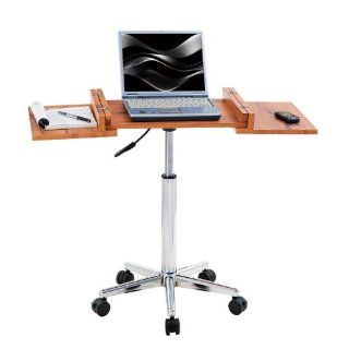 SixBros. Laptoptisch Teak/Verchromt   LT 006/56   MDF Teakfarben