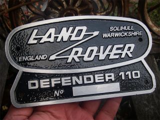 LAND ROVER DEFENDER 110 Heck   Emblem Badge Plakette