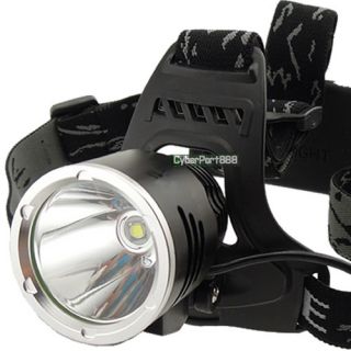 1600Lm CREE XM L XML T6 LED Headlamp Rechargeable Headlight A2 Charger