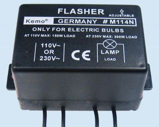 KEMO Blinkmodul Blinker 220V 230V Regelbar *