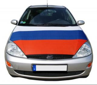 Russland Auto Fanset Motorhaubenfahne 120x150 cm und 2 Spiegelfahnen