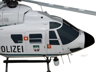 Eurocopter BK117 German Police Wood Helicopter Model