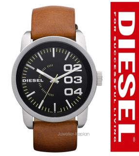 Herren Armband Uhr Leder Braun DZ1513 Herrenuhr NEU UVP 119€