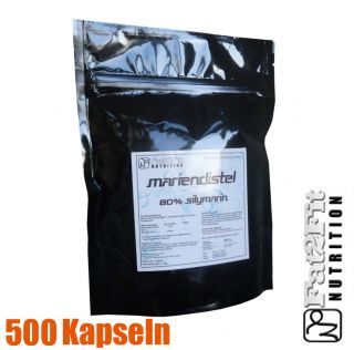 MARIENDISTEL 500 KAPSELN je 175mg (121,85€/kg) 80% Silymarin