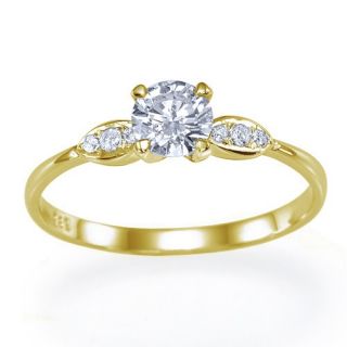 68 Carat J/VVS2 Brillant Diamantring Solitar 585 14kt Weißgold Ring