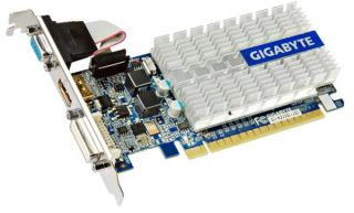 Grafikkarte Gigabyte GeForce GT210 VGA 1GB DDR3 SDRAM PCI E HDMI DVI I