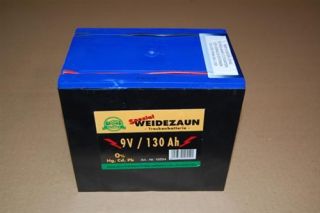 9V Batterie 130 Ah Weidezaunbatterie für Weidezaungerät