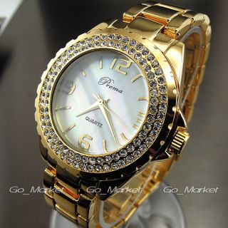 NEW GOLDEN HOURS CLOCK DIAL HAND WATER OYSTER CRYSTAL STEEL WRIST