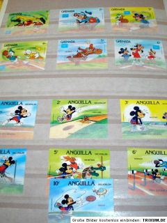 135 Briefmarken Walt Disney Motiven Cartoon stamps Lot
