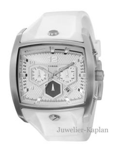 Herren Uhr Silikon Weiß DZ4163 Herrenuhr Chrono NEU UVP 139€