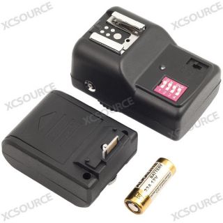 Flash Hot Shoe Adapter Remote Trigger + Receiver For SONY NEX 3 5 5N