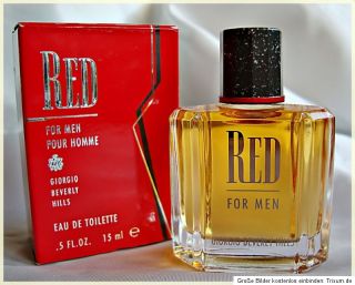 Red For Men / Giorgio Beverly Hills EdT 15ml OVP Miniatur