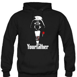 Your Father Fun Kapuzenpullover Star Wars, Darth Vader Schwarz