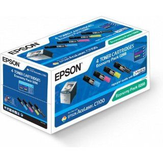 Epson C13S050268 AcuLaser C1100 Tonerkartusche schwarz und farbig
