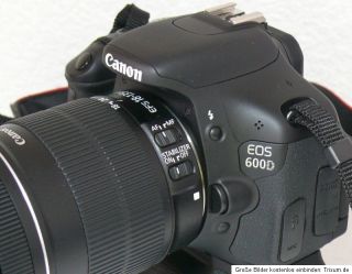 Canon EOS 600D 18.0 MP Digitalkamera EF S IS 18 135mm   Zubehörpaket