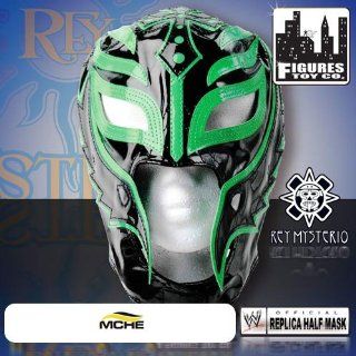 Rey Mysterio Replica 1/2 Maske (Kindergröße)   schwarz & grün