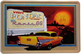 66 USA Car Auto Blechschild 20x30 cm Reklame Metallschild 154