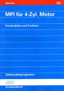 SSP 159 AUDI 80 B4 Motor 1,6L 74kW Handbuch MPI für ADA