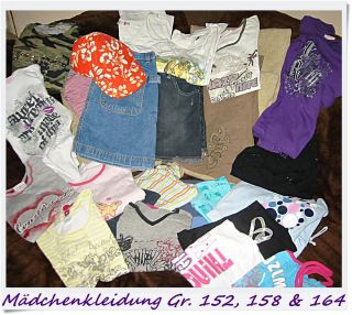 Grosses Paket Maedchenkleidung Gr 152 158 bis 164 T Shirts Tops Roecke