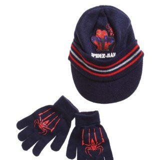 Spiderman 2 tlg. Set bestehend aus Mütze und Handschuhe marine blau