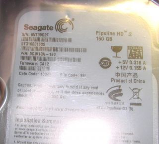 Standard 160 GB HD SATA Festplatte für DVR Rekorder inkl. Einbau
