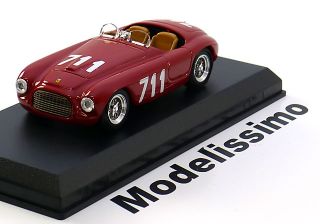 43 Art Model Ferrari 166 MM #711 Mille Miglia 1950