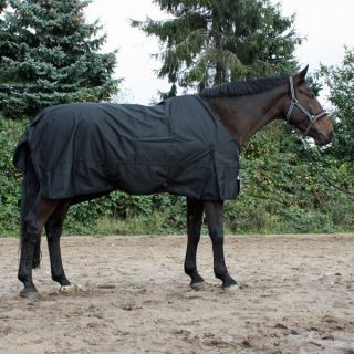 Regendecke Outdoordecke m. Fleece schwarz 125   165 cm
