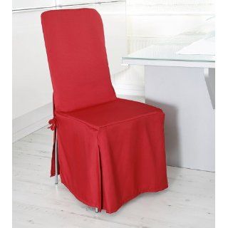 Stuhlhusse Husse Stuhlüberzug rot XL 45x45x105 Küche