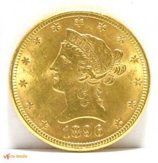 10 DOLLAR GOLD °CORONET HEAD EAGLE° 1896; VZ   3AWAT170