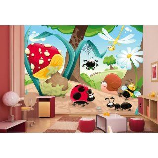 Fototapete (270 cm x 490 cm) für Baby  und Kinderzimmer. Motiv Wiese