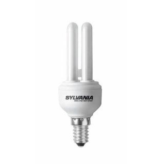 Sylvania 7W E14 Energiesparlampe Fast Start, extrem klein, 37x108mm