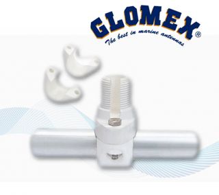 Glomex Relinghalter 20 25 30 mm Marine Antenne Funk GPS Empfänger zB