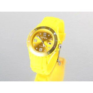 Watch Uhr Leonira Quarzuhr Datum (UR 111 gelb) Uhren