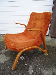 Original PAUL BODE LOUNGE CHAIR Sessel 1950s ATOMIC SPACE AGE VINTAGE