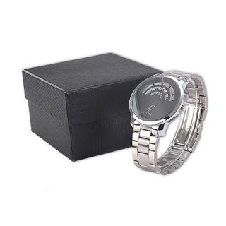 NEU weisse Design Silber Herrenuhr Damenuhr Quarz Uhr Stahl Armbanduhr