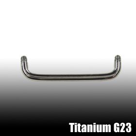 Titan 45° Surface Piercing o.Kugeln 1,2mm Gewinde