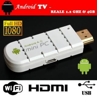 P4You Android 4 0 TV Internet Box Computer PC 1080P FULL HD WIFI HDMI
