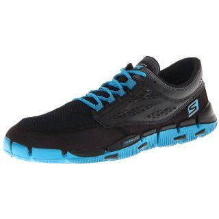 Skechers Ladies Go Bionic Shoes   Black Blue   UK 7