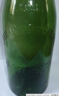 Alte Bierflasche 1 L. Schlossbrauerei Jettenbach 1938