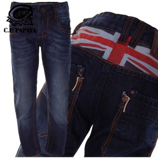 Jeans Hose British Flag  C.U Papaya by Chilong Gr.110 176
