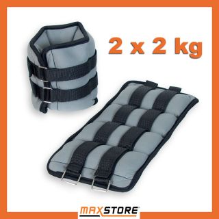 Neopren Laufgewichte 2 x 2 kg Gewichtsmanschetten Fitness Joggen