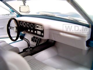 1966 PONTIAC GTO BLUE 1/18 DIECAST MODEL CAR BY HOTWHEELS CLASSICS
