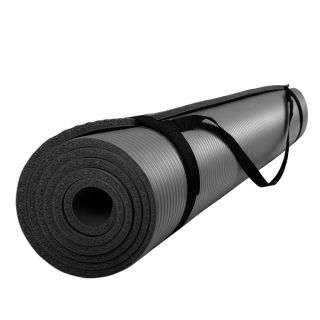 Gymnastikmatte Yogamatte Bodenmatte Fitnessmatte schwarz 185x100x1