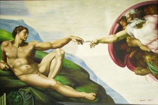 Michelangelo die Erschaffung Adams p58680 120x180cm