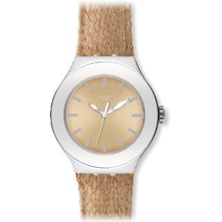 Swatch Damen Armbanduhr Salmon Gold YNS121 Swatch Uhren