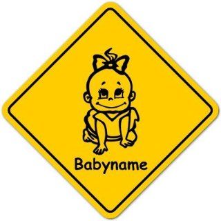 Road Sign Baby Schild mit Saugnapf   Motiv 128 Baby