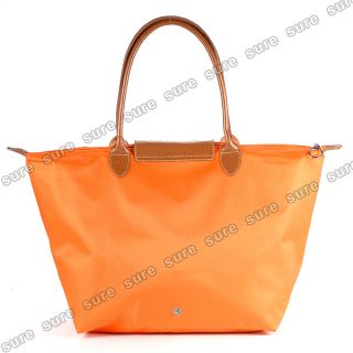 Orange Faltbar Damen Shopping Shopper Tasche Handtasche Schultertasche