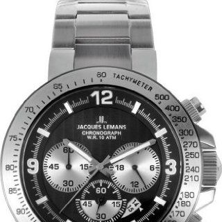 Jacques Lemans Herrenarmbanduhr Powerchrono 2009 1 1485 E