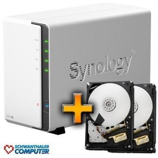 Synology Diskstation DS212j inkl. 4TB (2x 2TB Seagate ST2000DM001) NAS
