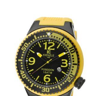 Kienzle Herren Armbanduhr POSEIDON XL Black Pro Analog Silikon